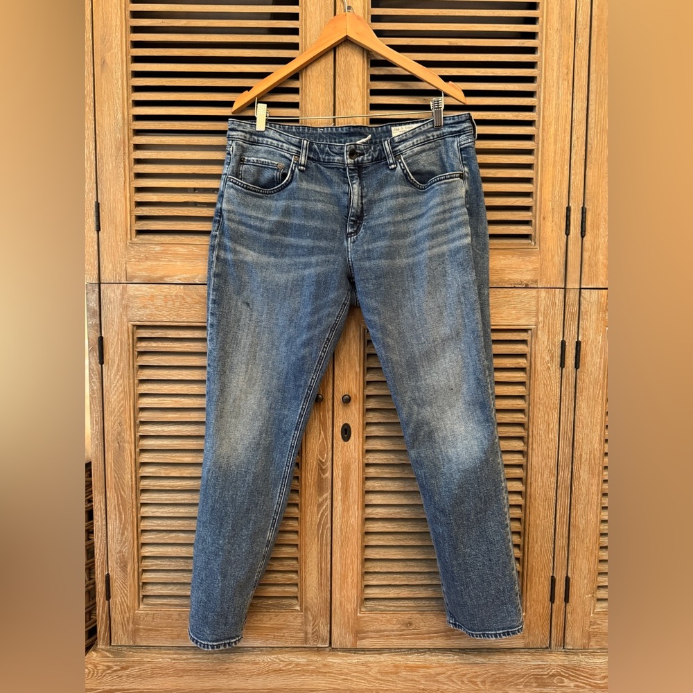 Rag & Bone Dre Low-Rise Slim Boyfriend Denim Jeans 32